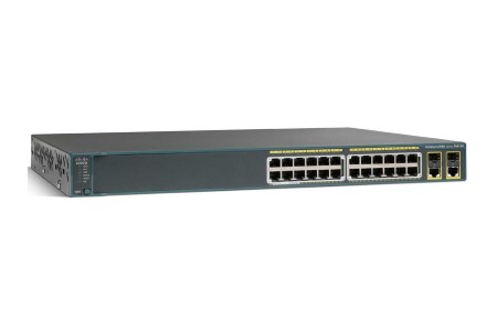 Коммутатор Cisco WS-C2960R+24PC-L (24 порта, с PoE)