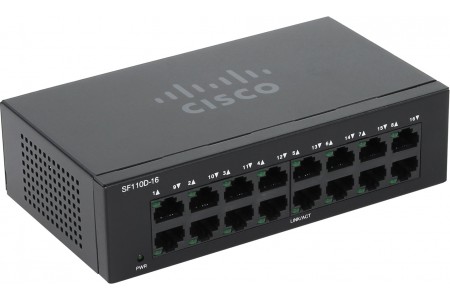 Коммутатор Cisco SF110D-16-EU
