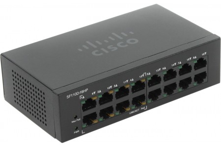 Коммутатор Cisco SF110D-16HP-EU