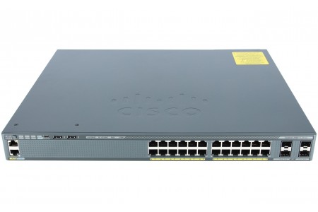 Коммутатор Cisco WS-C2960XR-24PS-I (24 порта, с PoE)