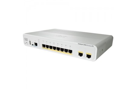 Коммутатор Cisco WS-C2960C-8PC-L (8 портов, PoE)