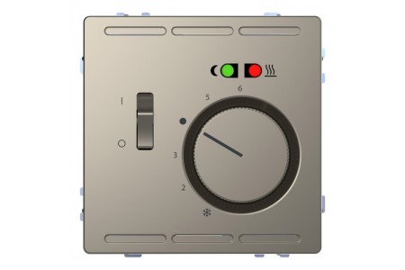 Термостат для теплого пола Schneider Electric MERTEN D-LIFE, с датчиком, никель