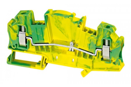 Клемма для заземления с винтовым зажимом Schneider Electric TERMINAL 6 мм², желто-зеленый, NSYTRV62TTPE