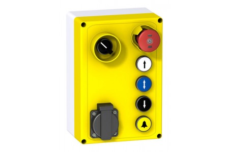 Кнопочный пост Schneider Electric Harmony XALF, 5 кнопок, 1 переключатель
