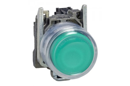 Кнопка Schneider Electric Harmony 22 мм, 240В, IP65, Зеленый